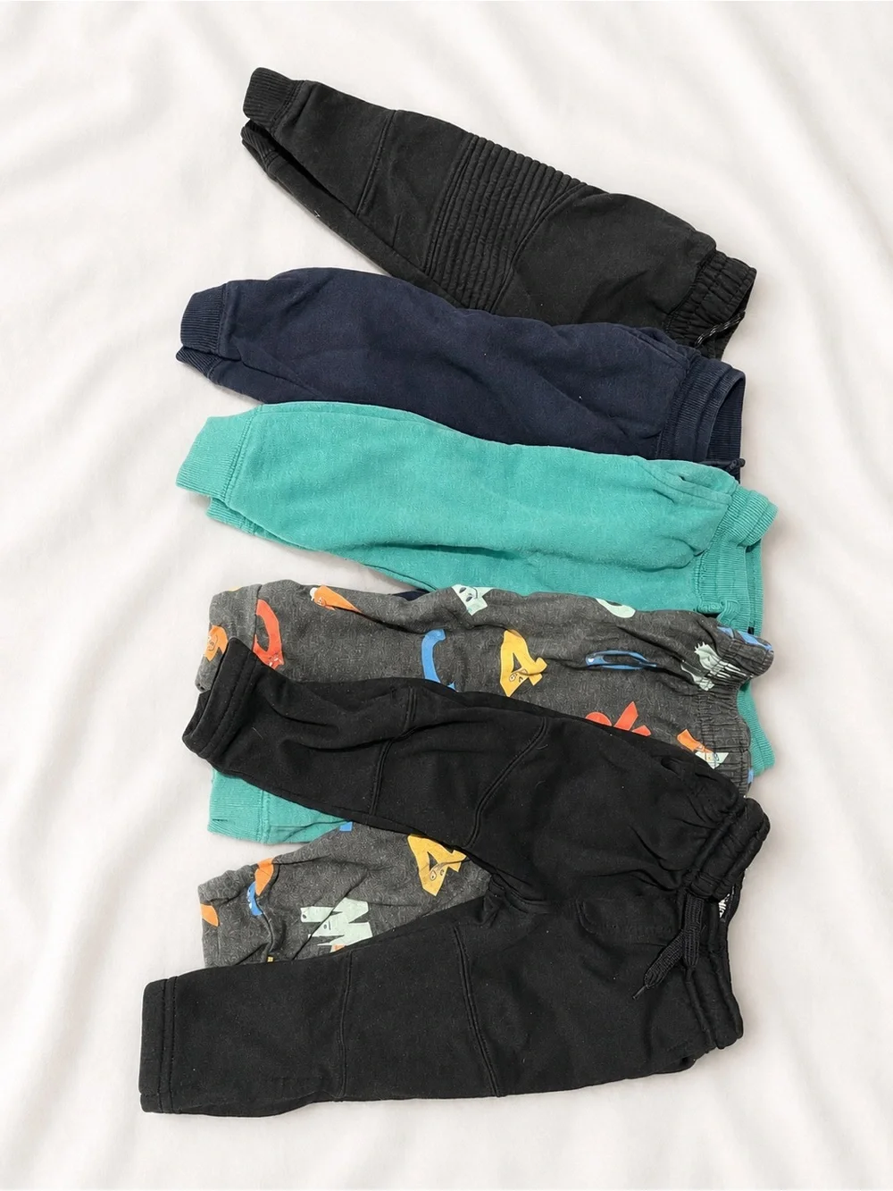 Kids Fleece Jogger Pants - Black, Navy, Teal, Charcoal Mix - Osh Kosh/Cat&Jack